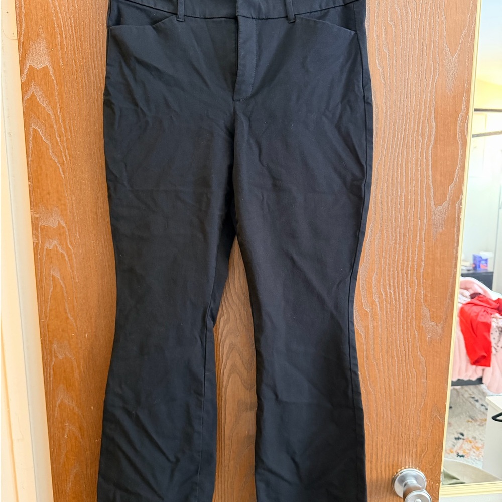 Old Navy Women’s Size 12 “Pixie Flare” High-Rise Black Flared Pants